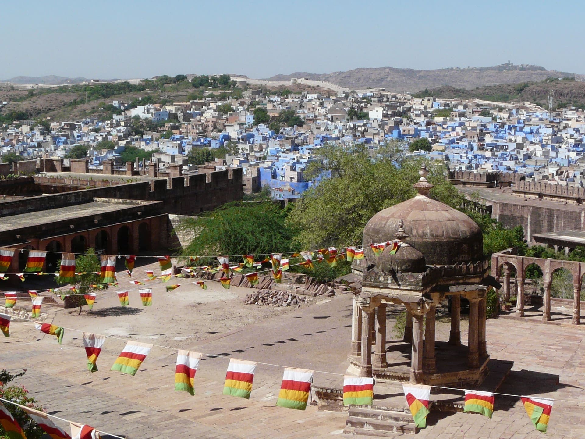 Mehrangarh Fort overlooking the Blue City of Jodhpur
